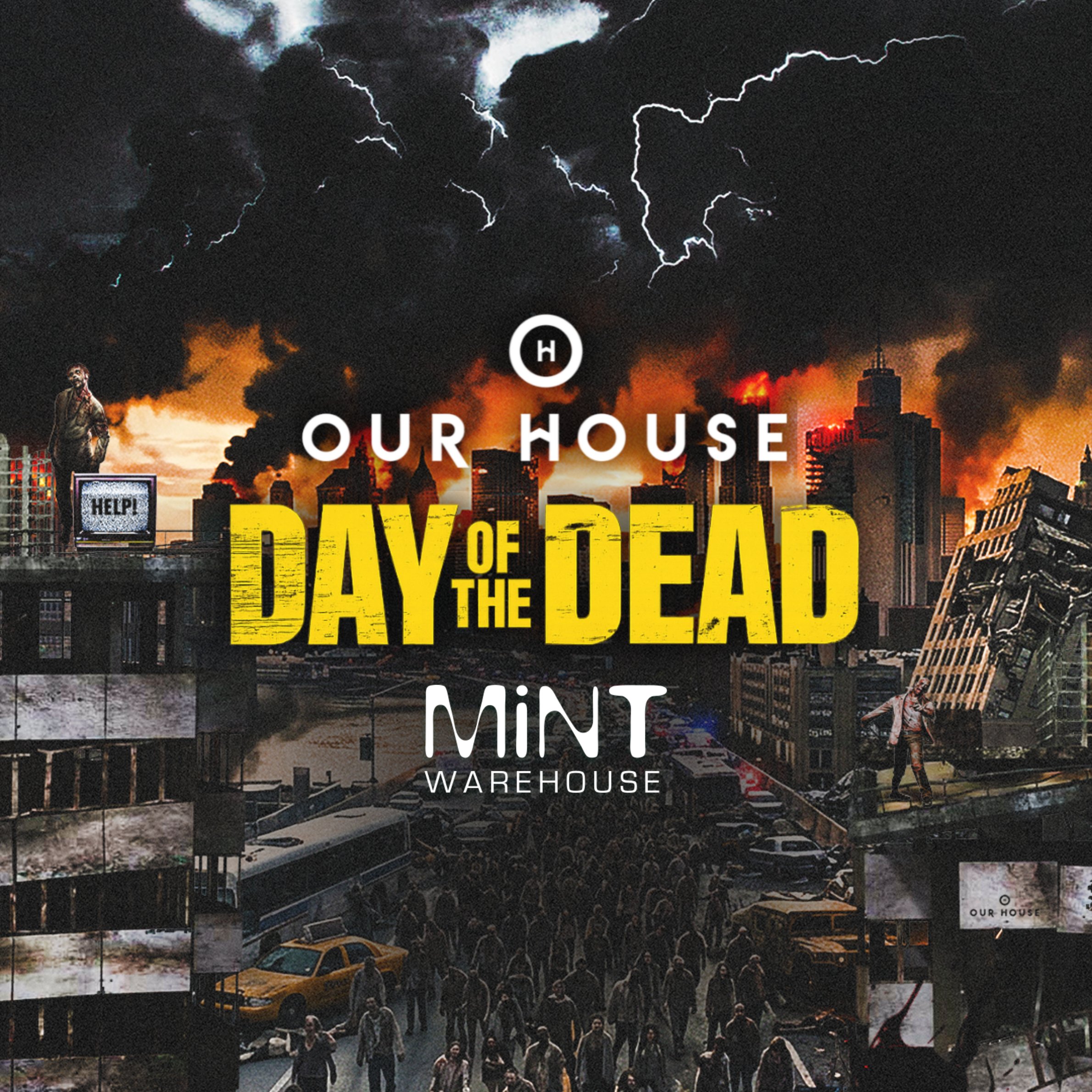 Our House Daytime Halloween Party poster