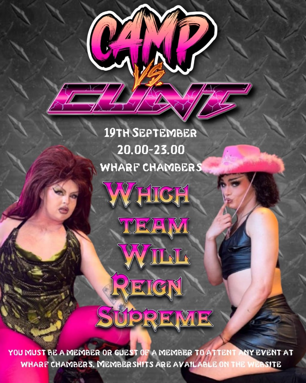 Camp vs Cunt poster