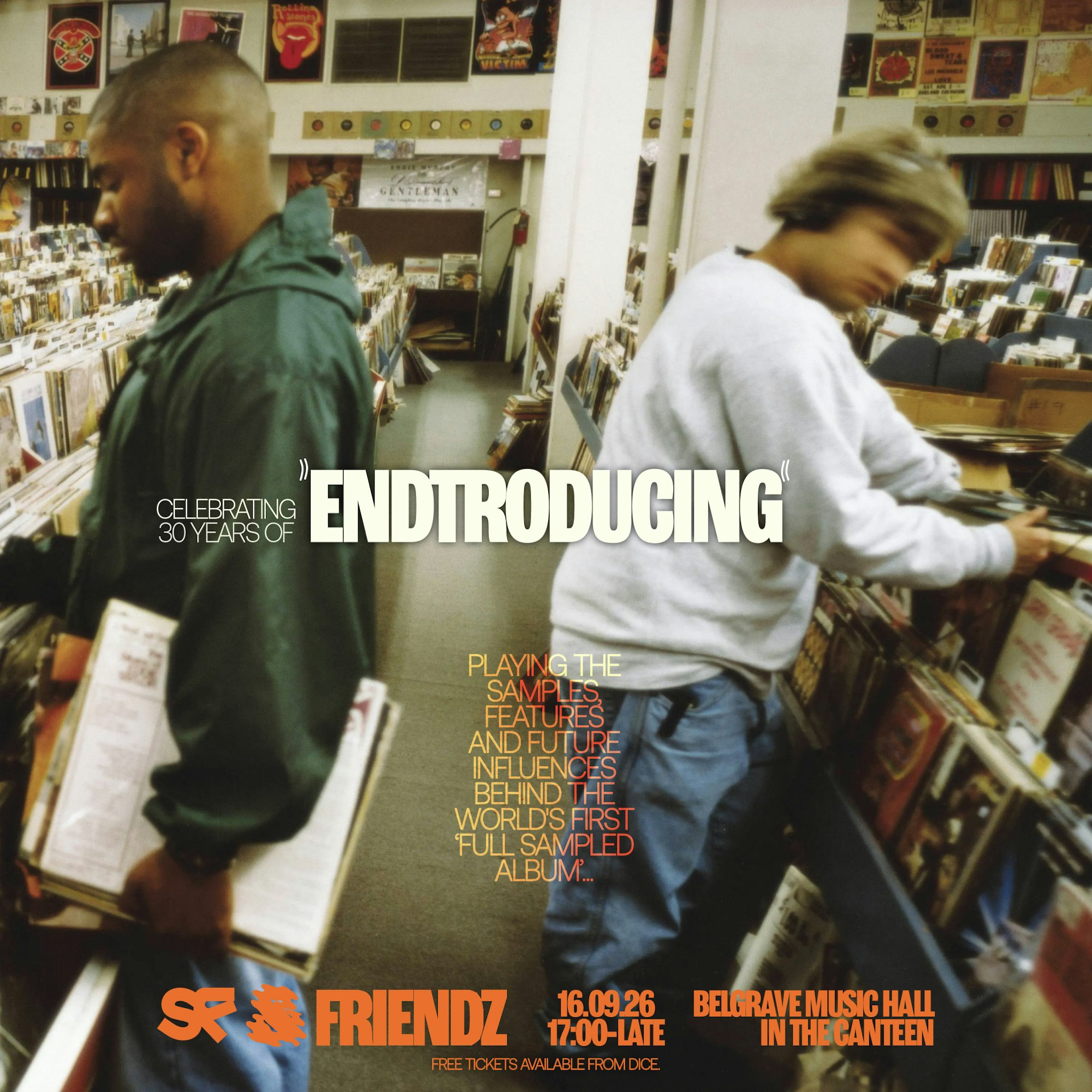 Celebrating 30 years of 'Endtroducing' poster