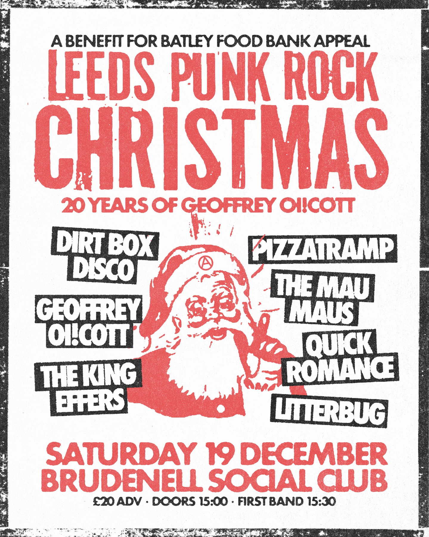 Leeds Punk Rock Xmas poster