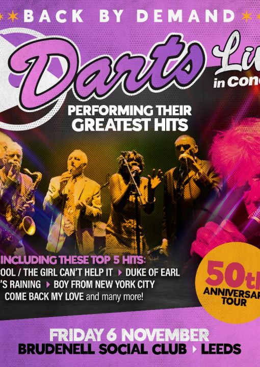 Darts 50th Anniversary Tour poster