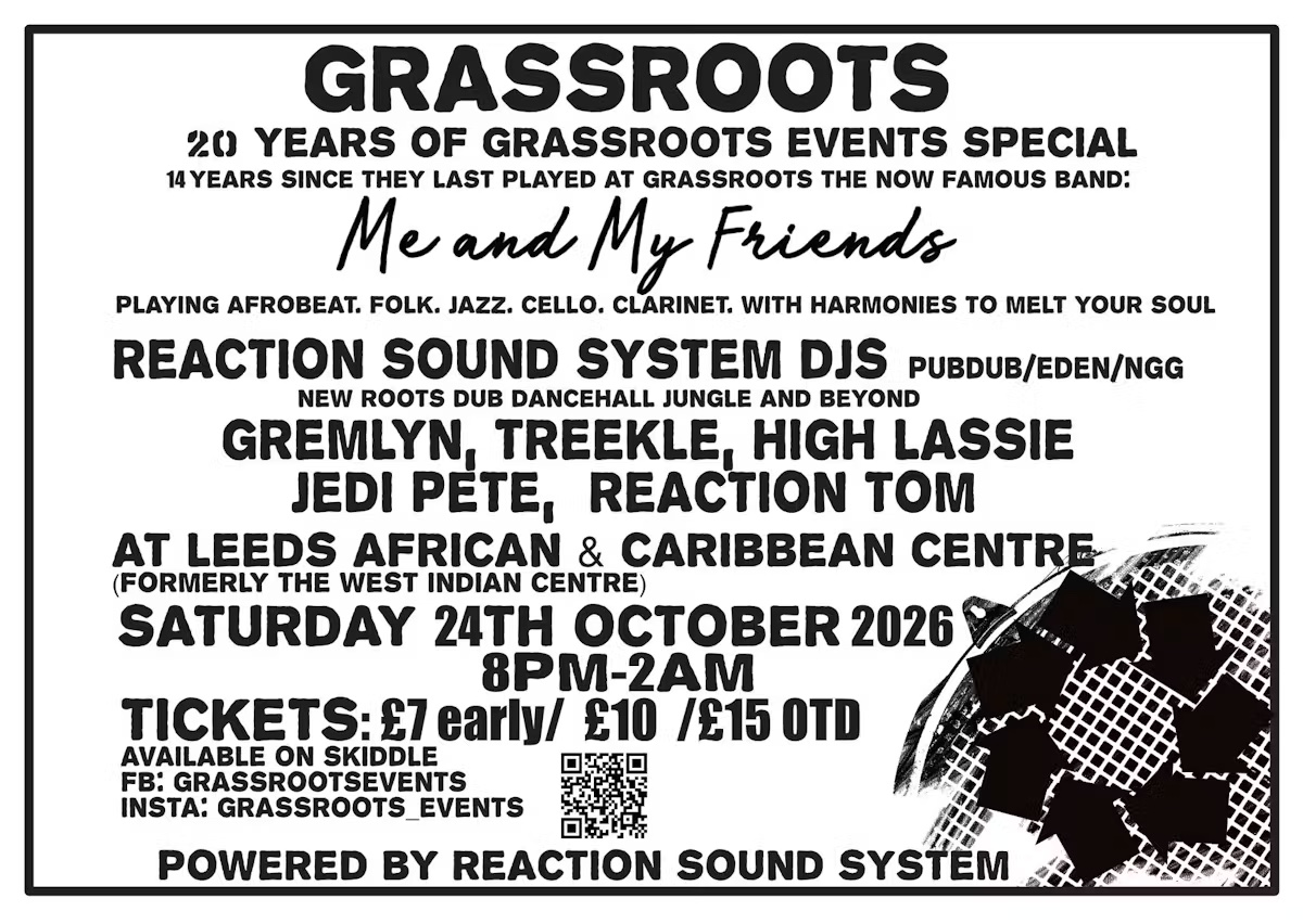 Grassroots Events 20th Anniversary poster
