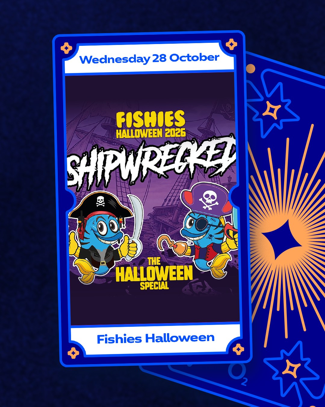 Fishies Halloween 2026 Shipwrecked poster