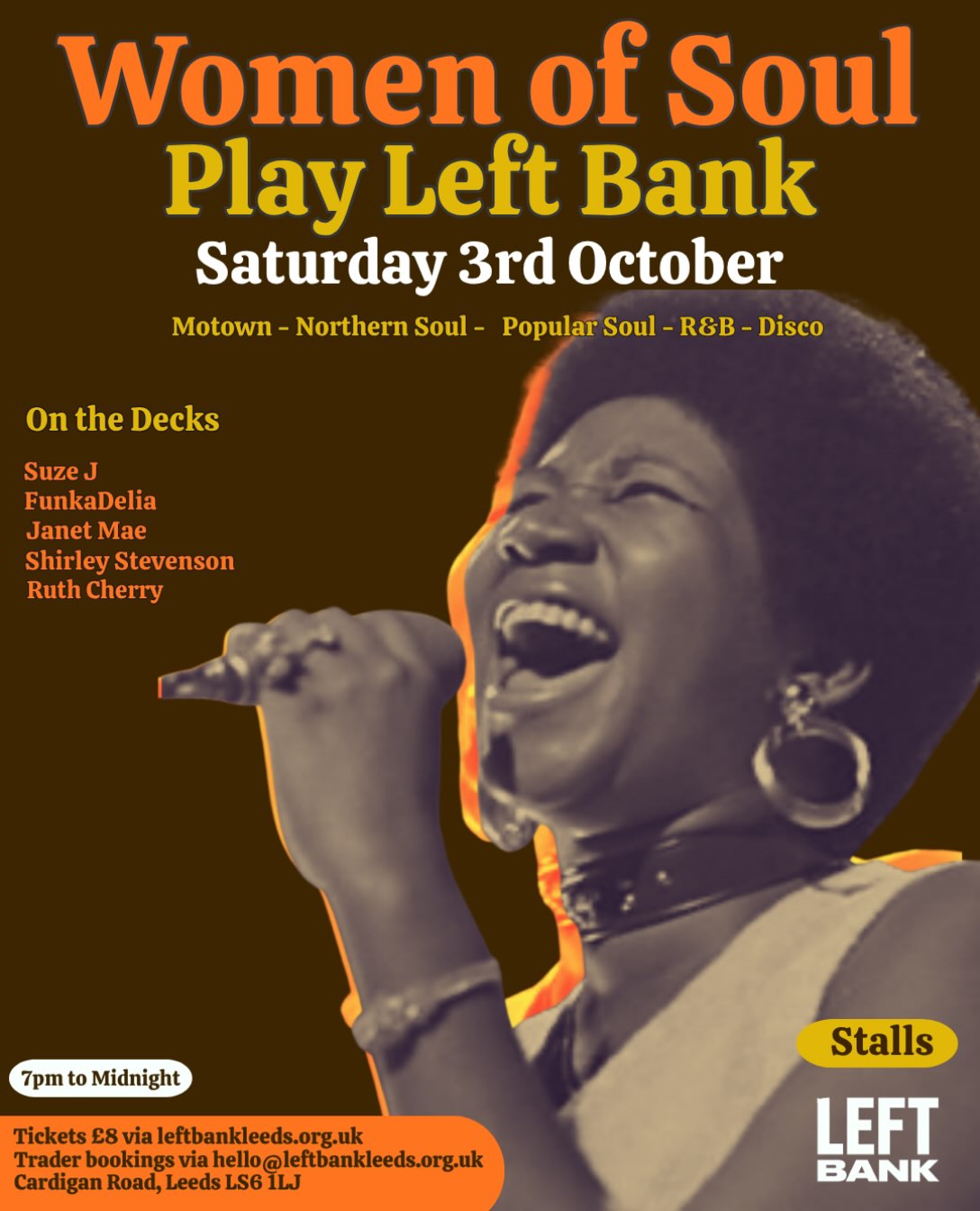 Women of Soul: Suze J / FunkaDelia / Janet Mae / Shirley Stevenson / Ruth Cherry poster