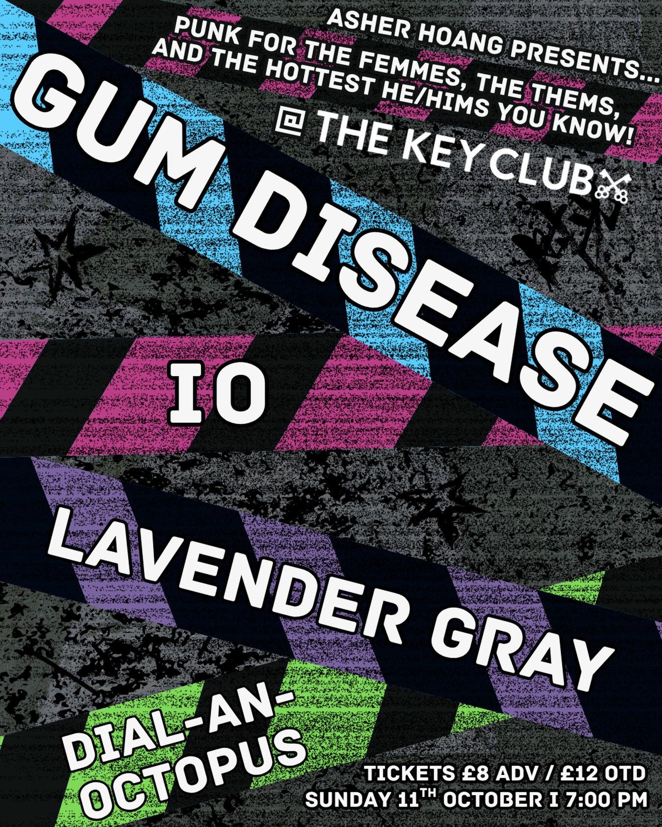Gum Disease / IO / Lavender Gray / Dial-An-Octopus poster