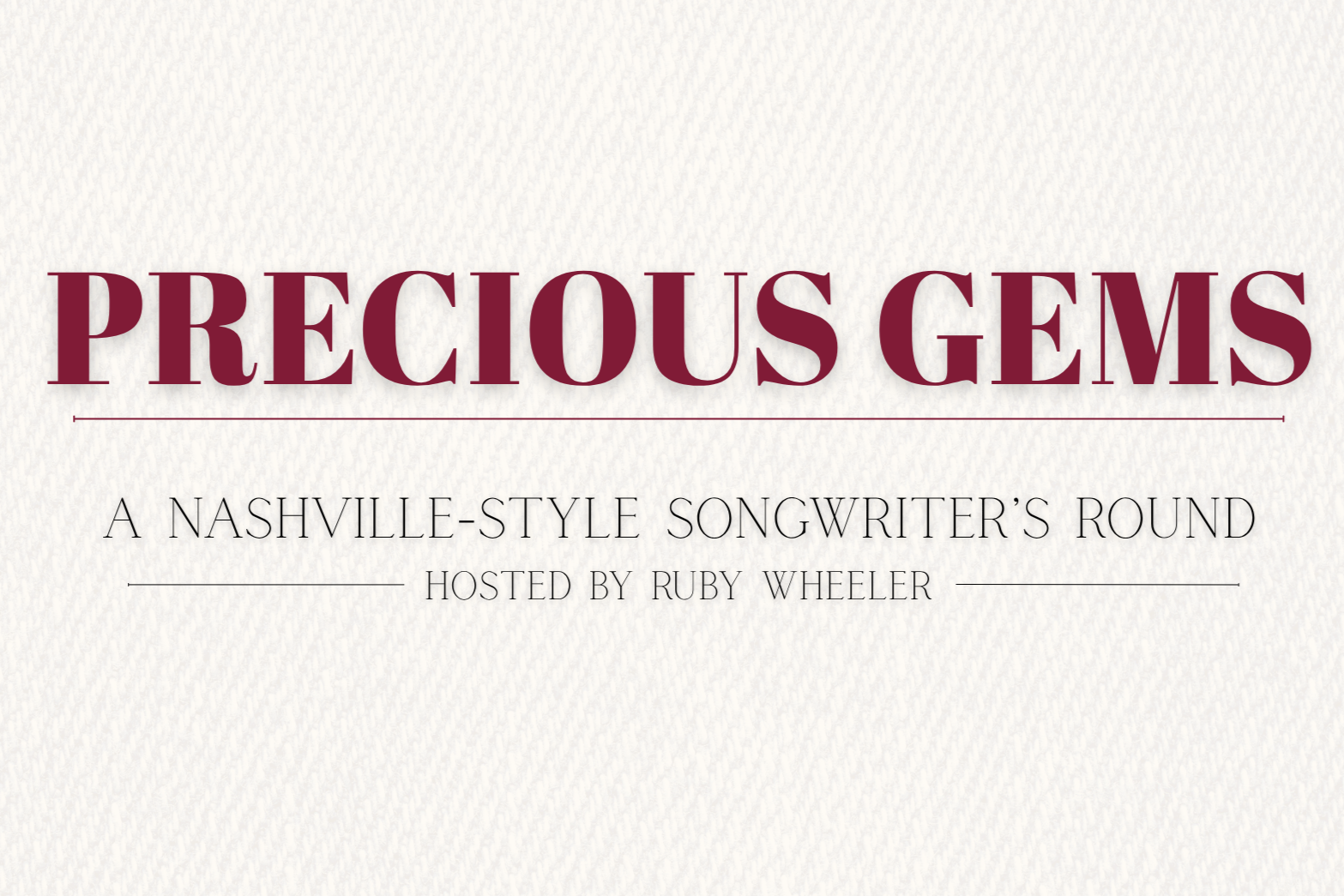 Precious Gems: Songwriter's Round poster