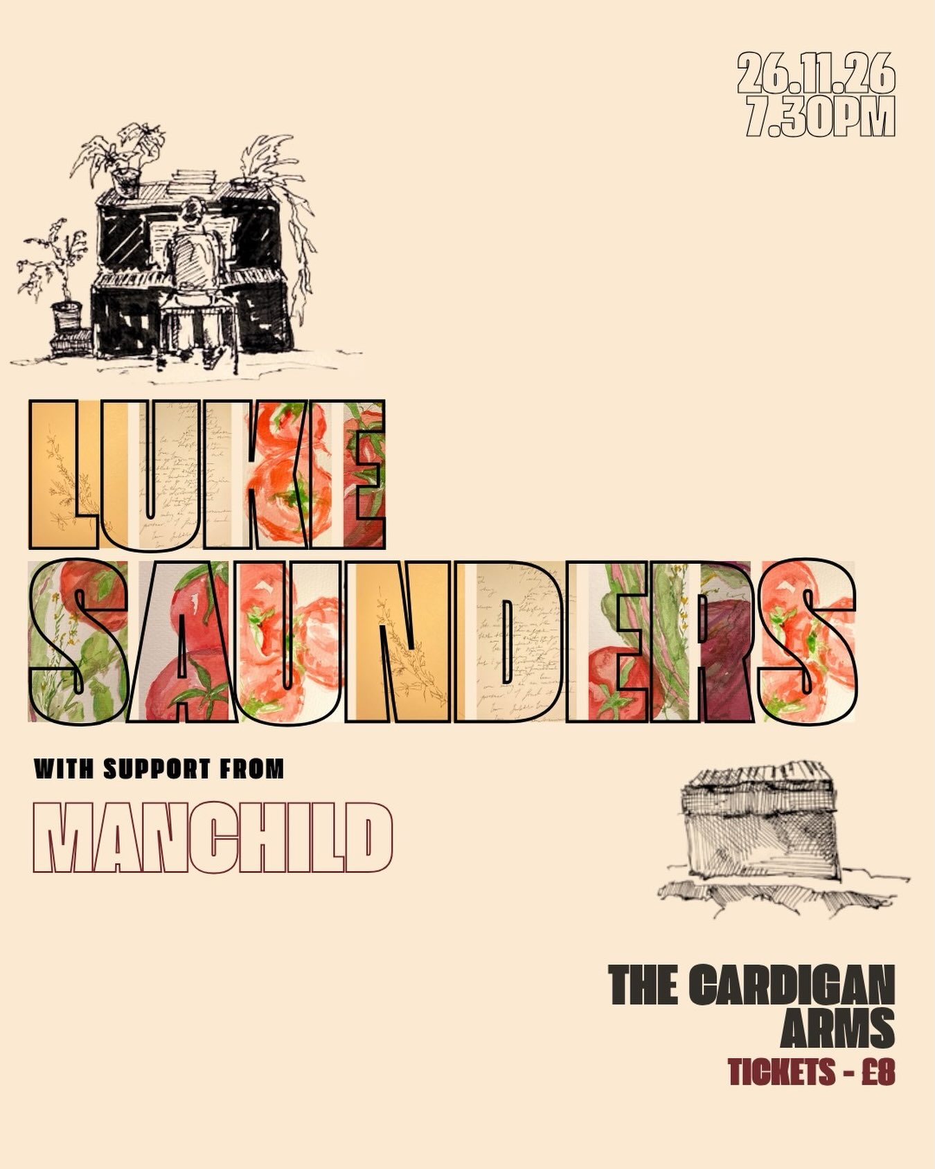Luke Saunders / Manchild poster