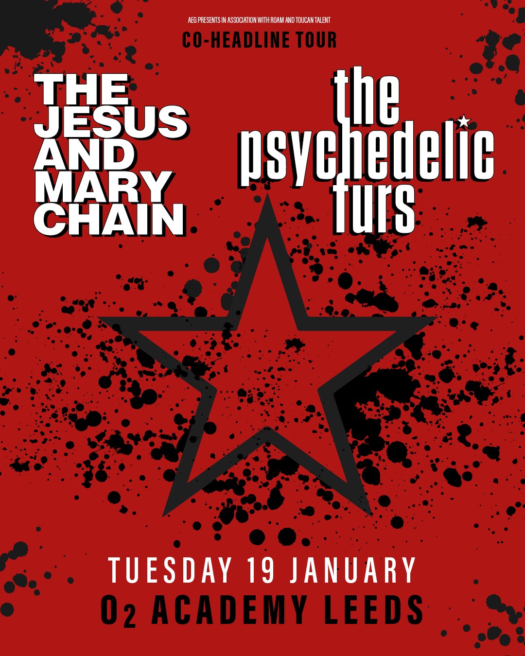 Jesus and Mary Chain / The Psychedelic Furs poster