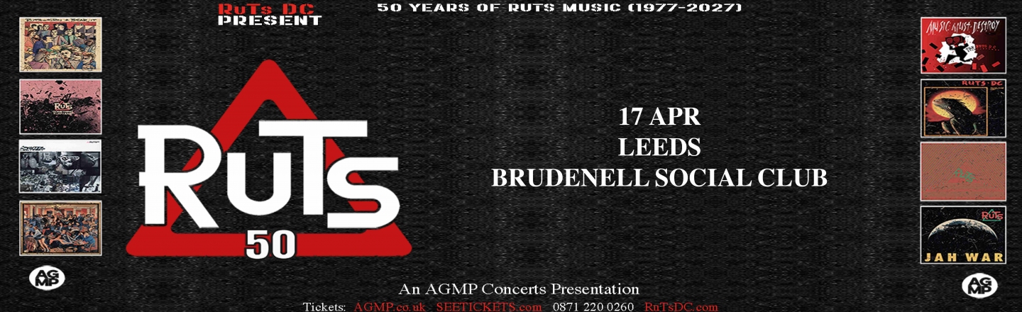 '50TH ANNIVERSARY' TOUR: The Ruts poster