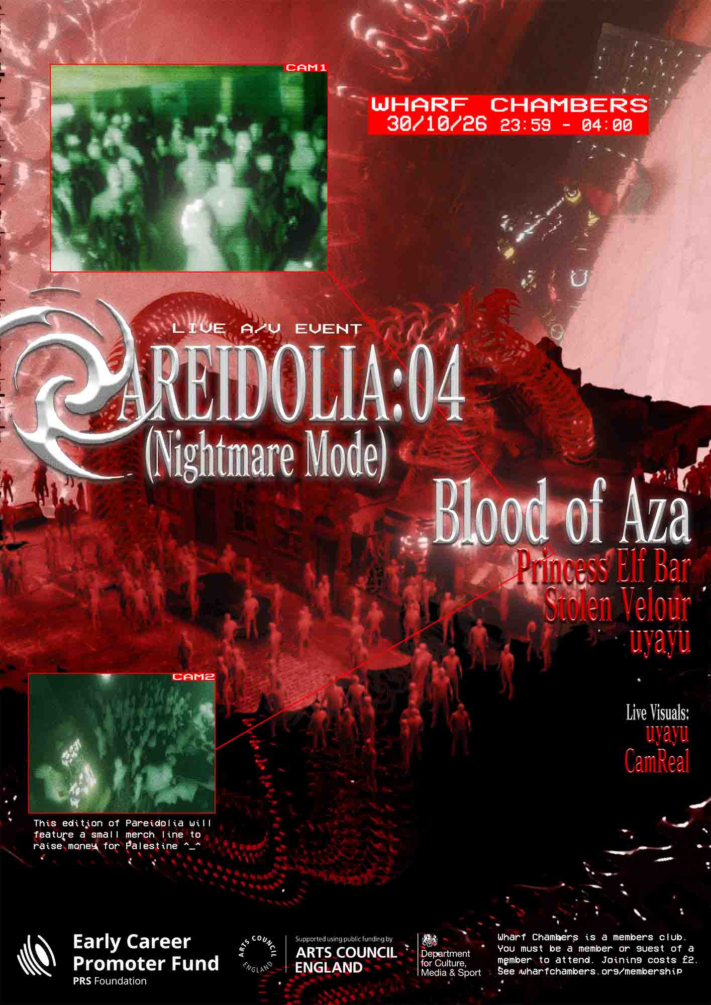 PAREIDOLIA:04 (Nightmare Mode): Blood of Aza / Princess Elf Bar / Stolen Velour / uyayu poster