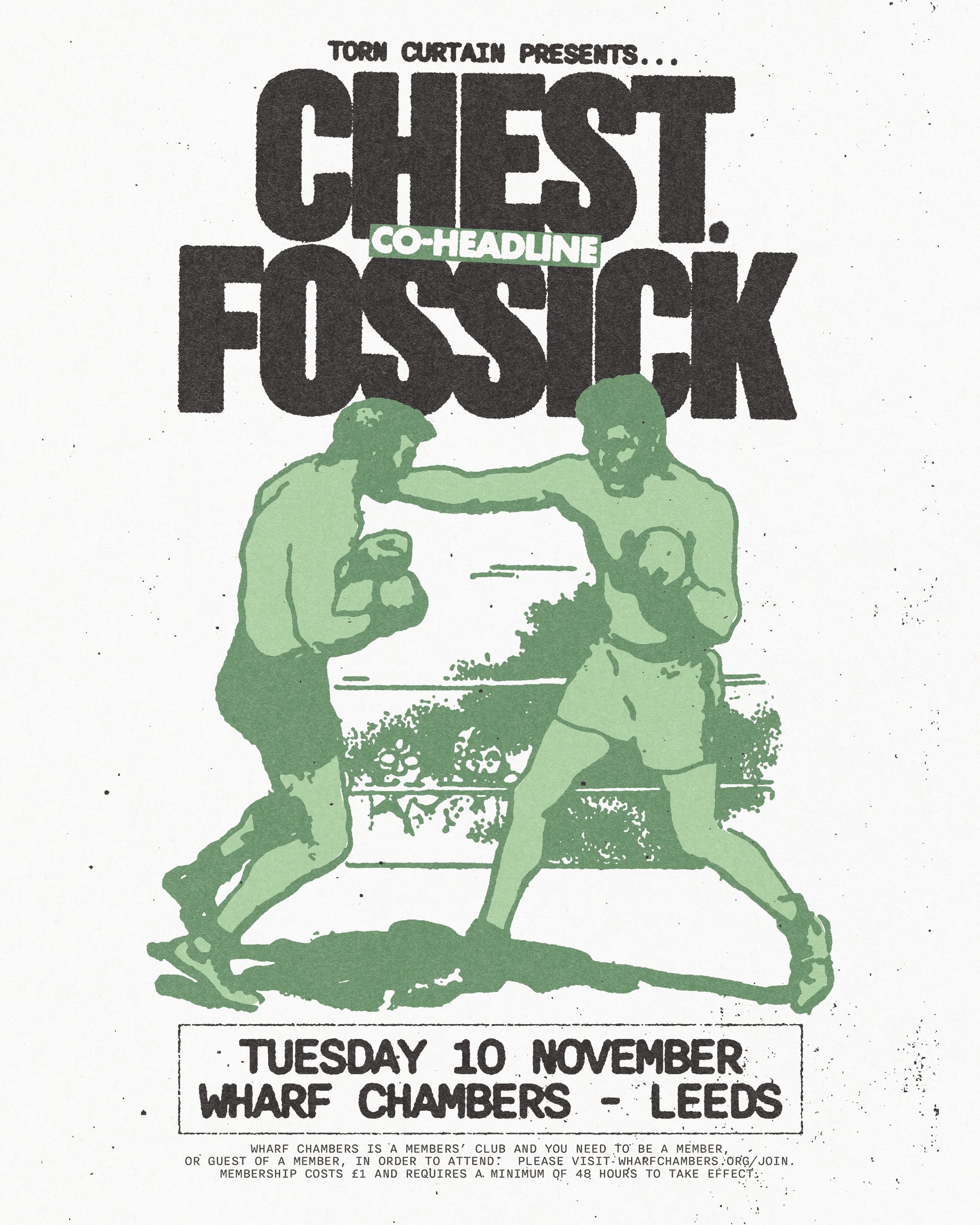 CHEST. / FOSSICK poster