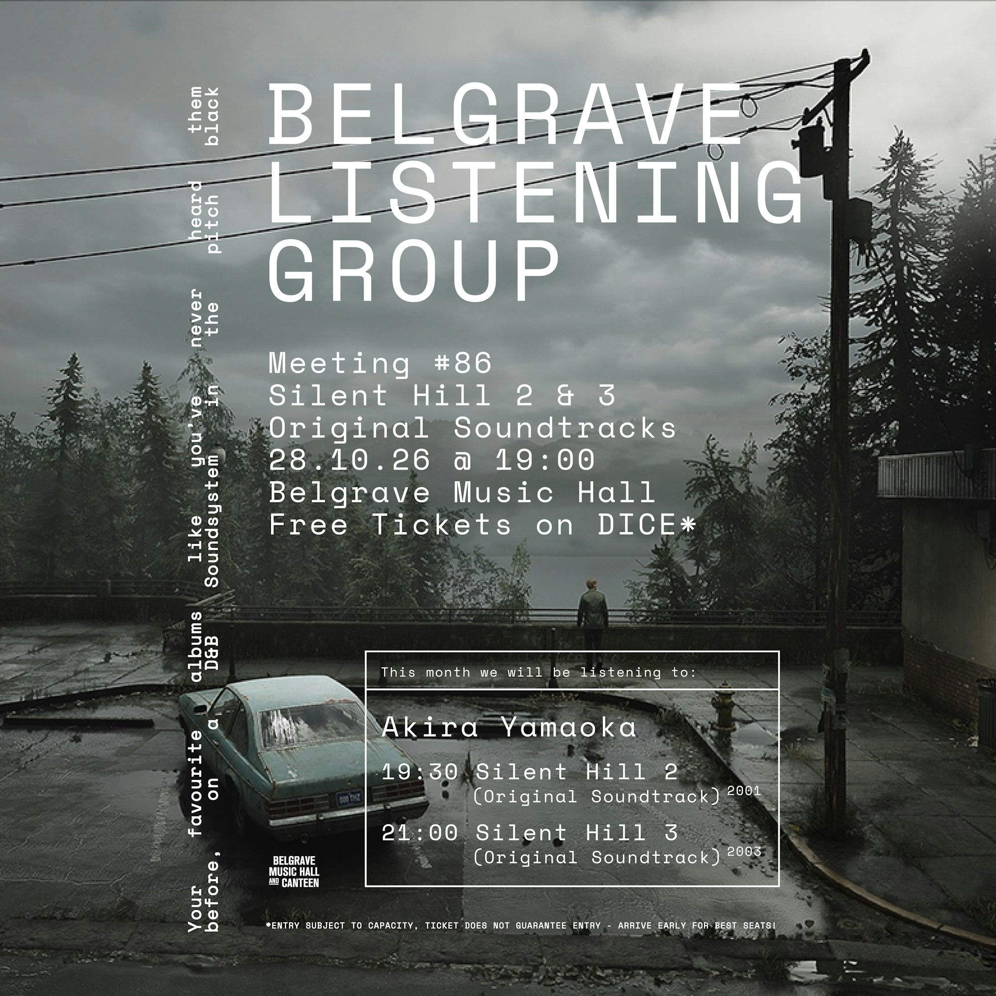 Belgrave Listening Group: Akira Yamaoka poster