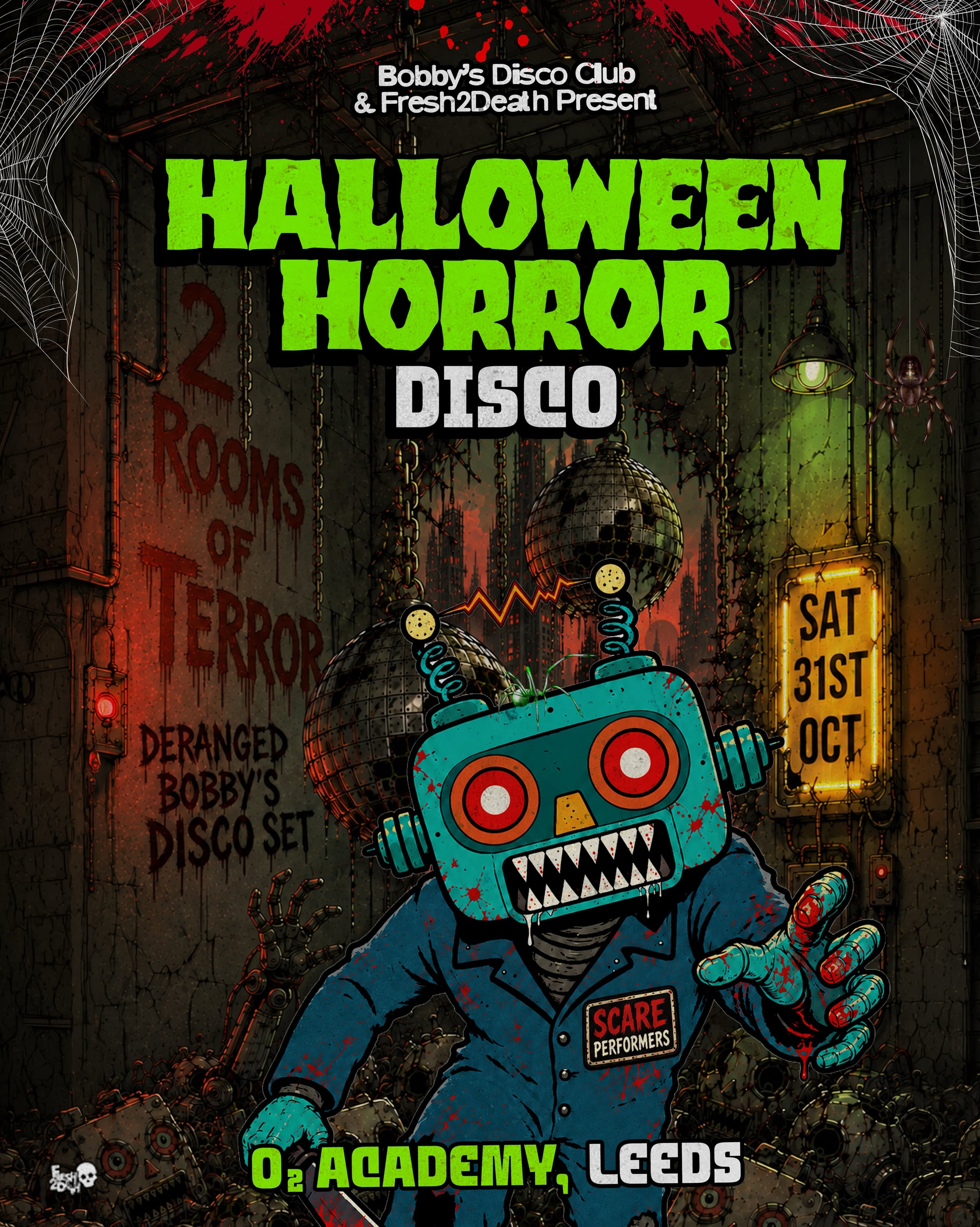 Bobby's Halloween Horror Disco poster