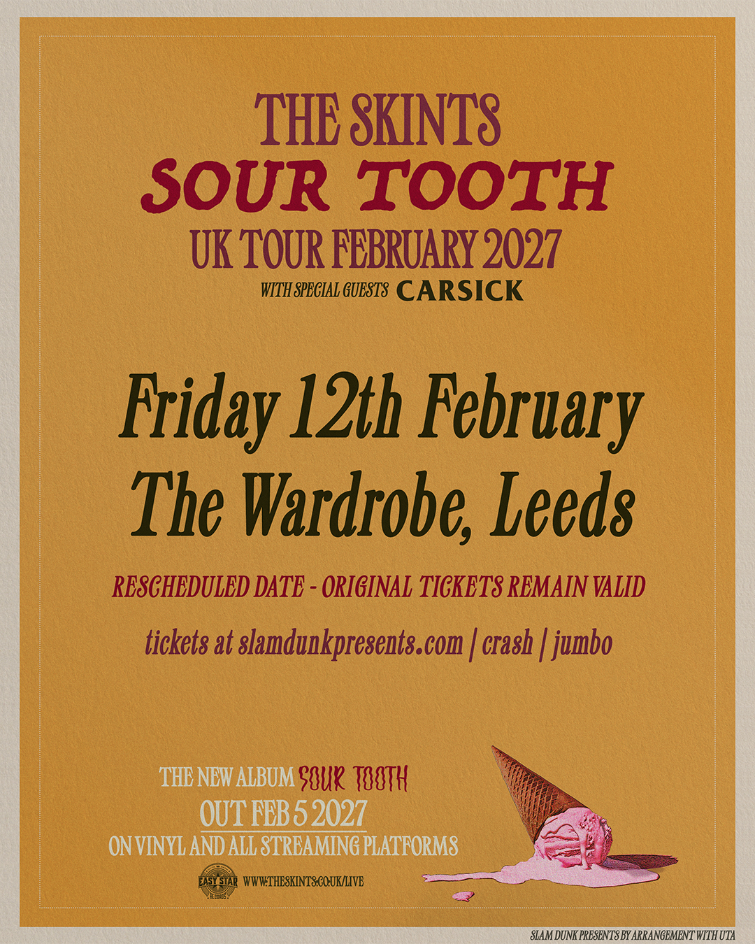 The Skints / Carsick poster