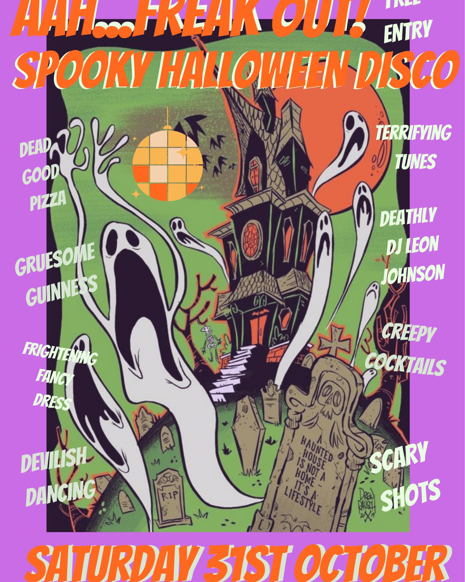 Sela's Spooky Halloween Disco poster