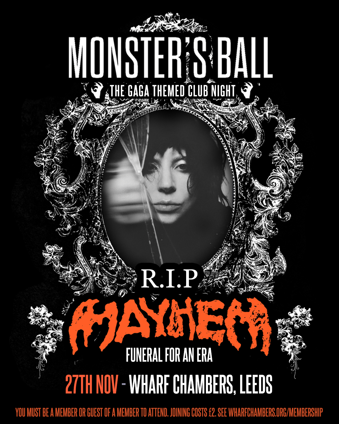 Monster's Ball: RIP MAYHEM (Funeral For An Era) poster