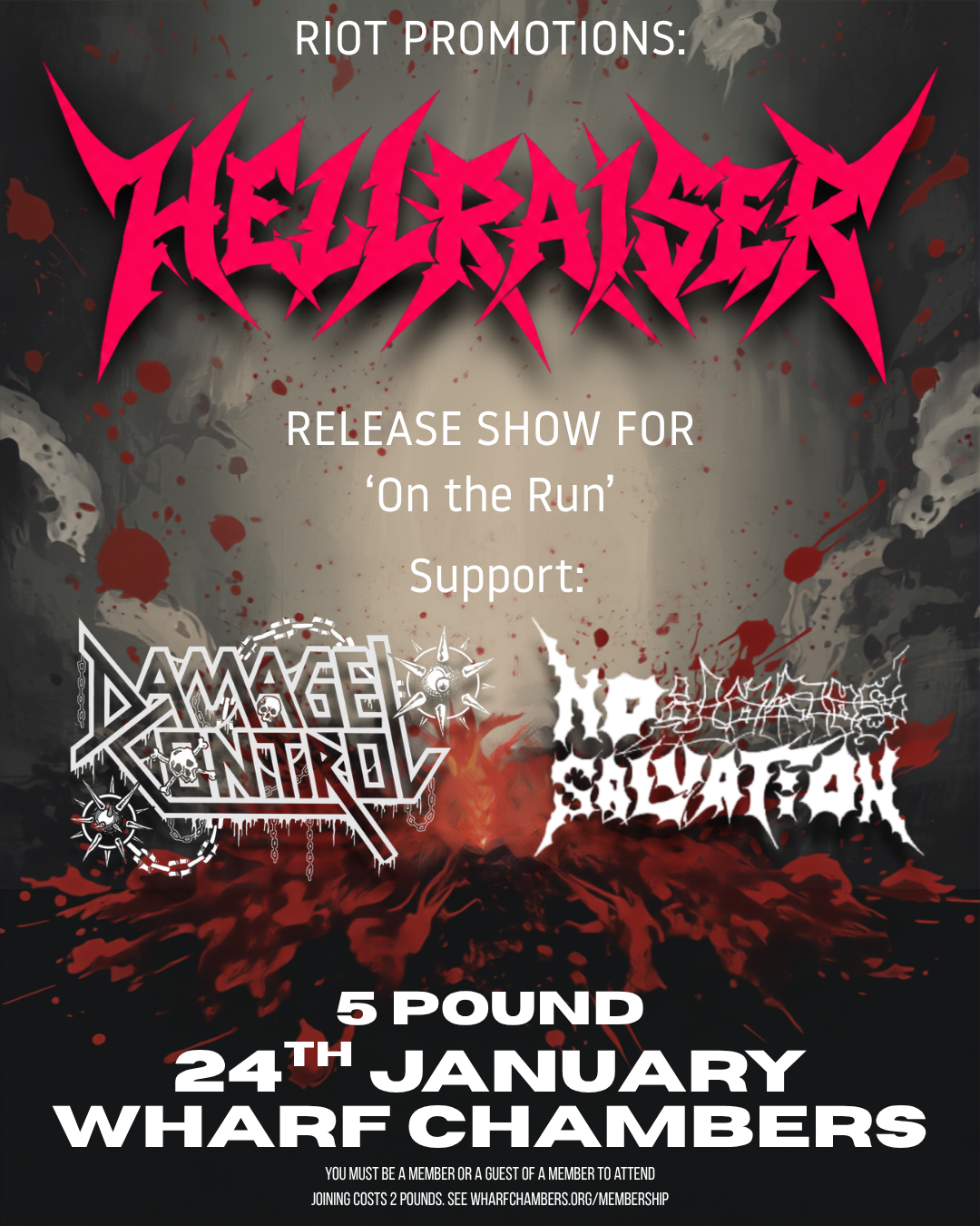 Hellraiser / Damage Control / No Salvation poster