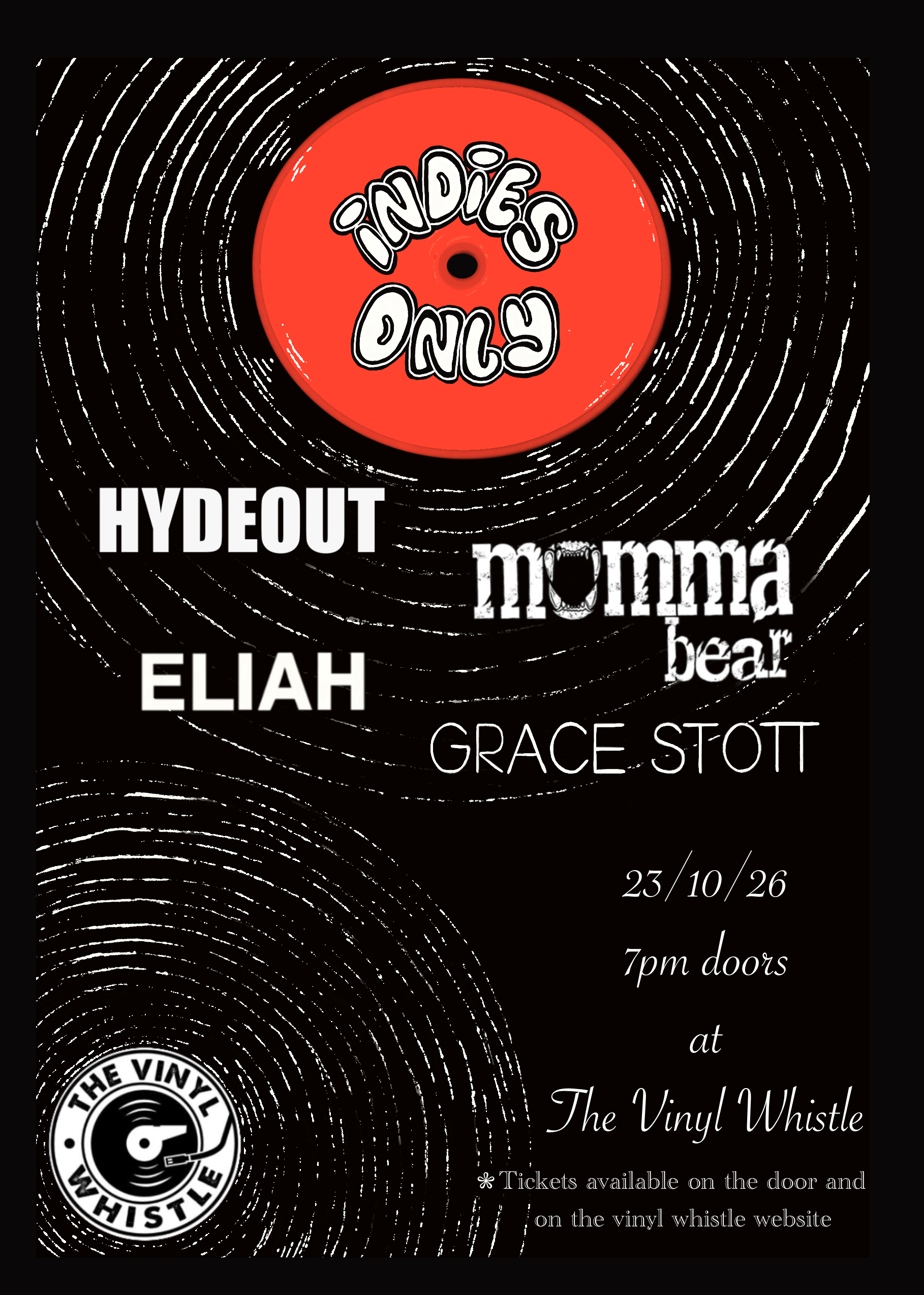 Indies Only: Hydeout / Momma Bear / Eliah / Grace Stott poster