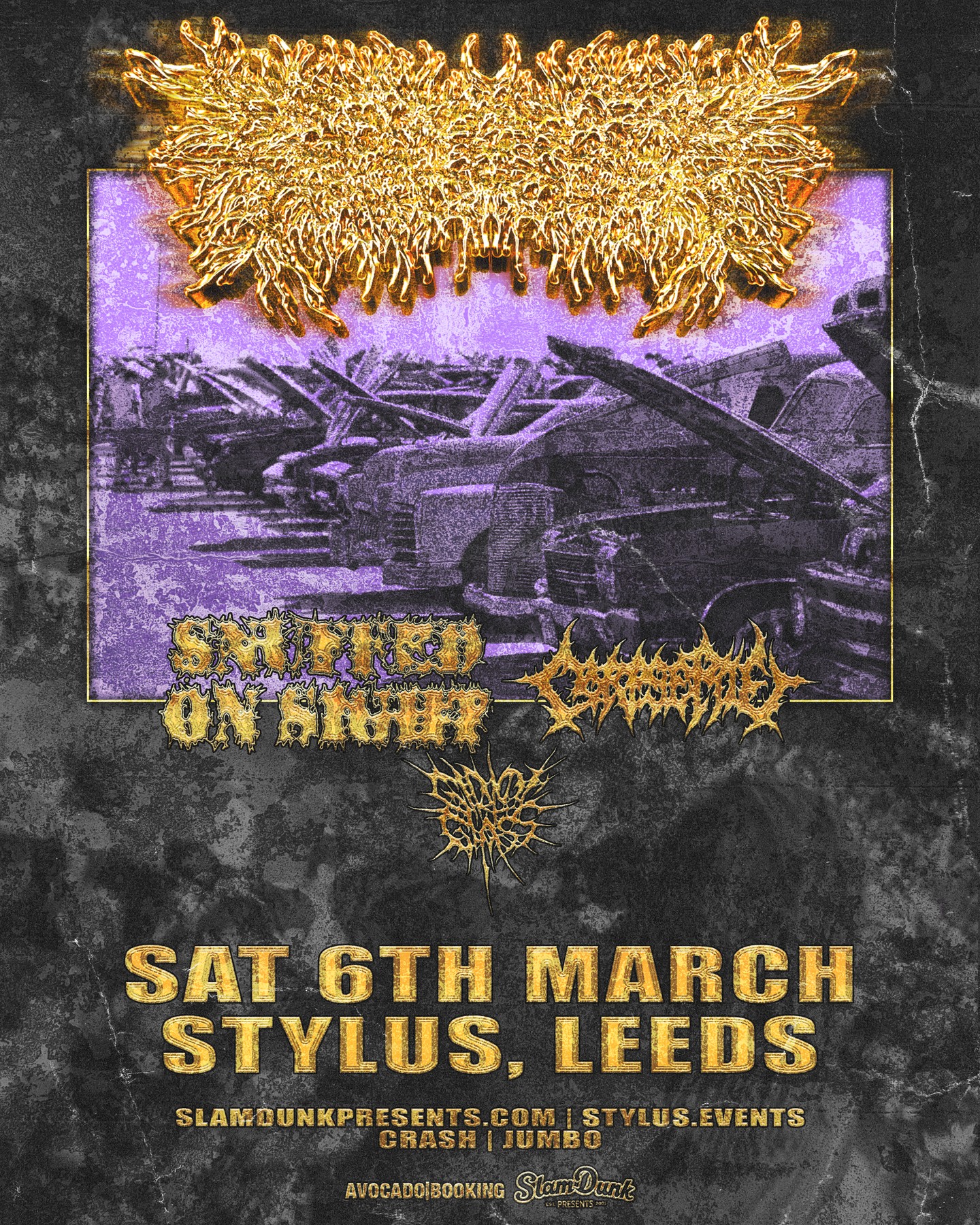 Peelingflesh / Snuffed On Sight / Corpse Pile / Girl Of Glass poster