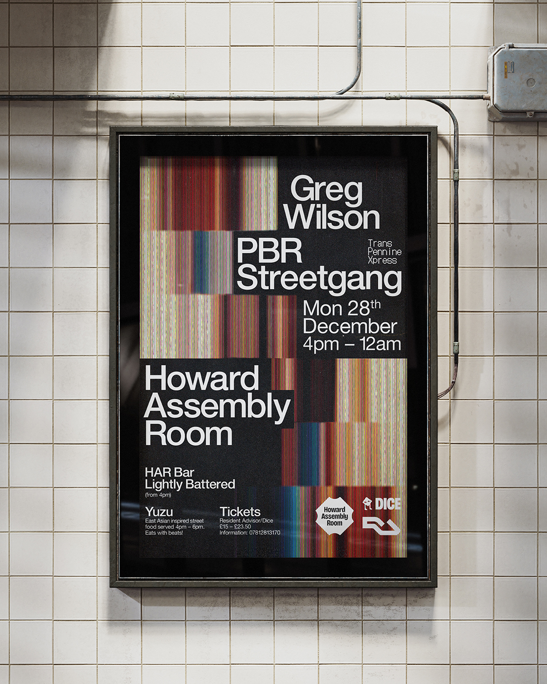 TransPennine Xpress Christmas Shindig: Greg Wilson / PBR Streetgang poster
