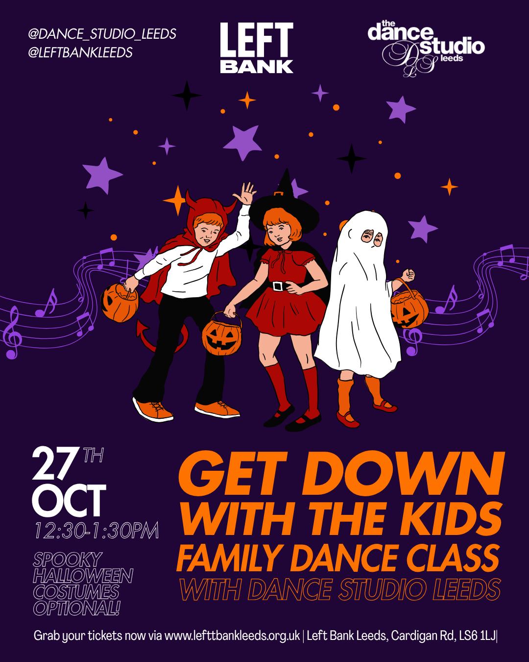 Get Down with the Kids Family Dance Class poster