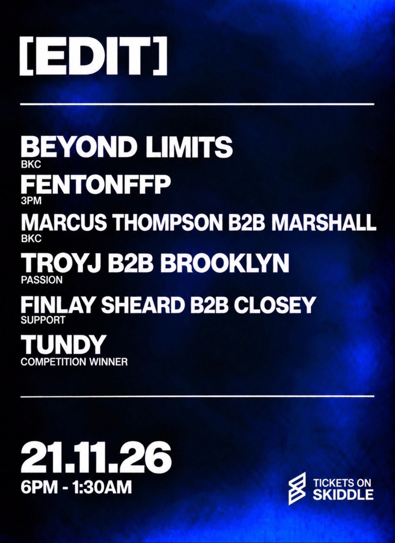 No Limits: Beyond Limits / fentonffp / Marcus Thompson / Marshall / TroyJ / Brooklyn / Finlay Sheard / Closey / Tundy poster