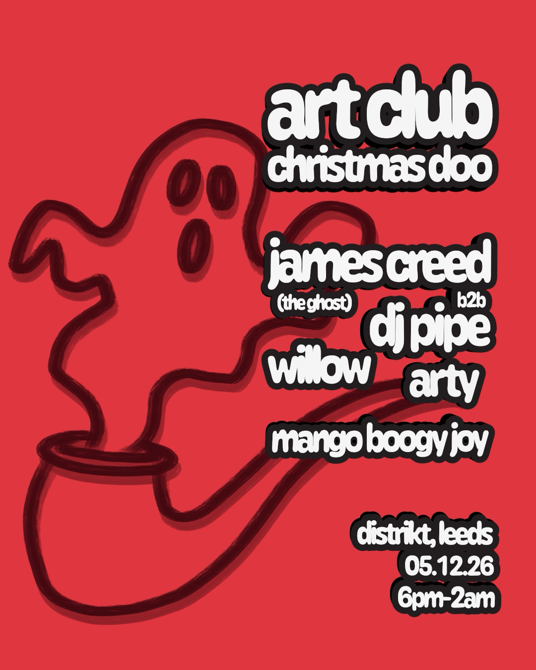 Art Club Christmas Doo poster