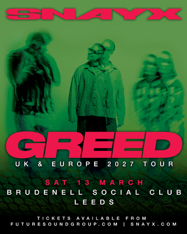 GREED UK & Europe 2027 Tour poster