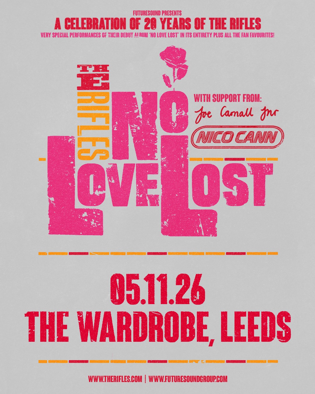 The Rifles / Joe Carnall Jnr / Nico Cann poster