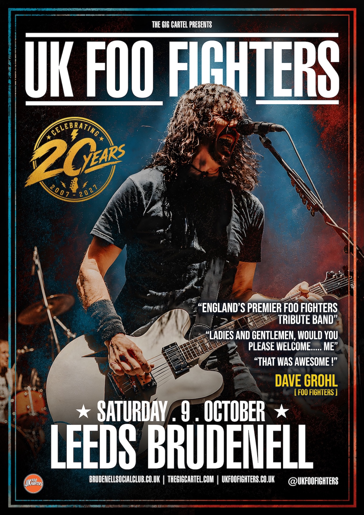 UK Foo Fighters poster