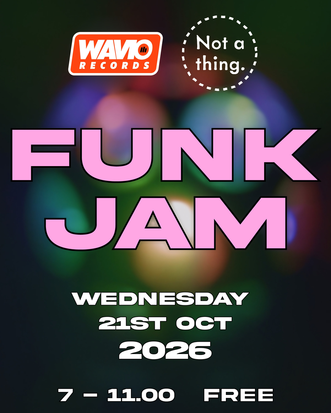 Funk Jam X Wavio poster
