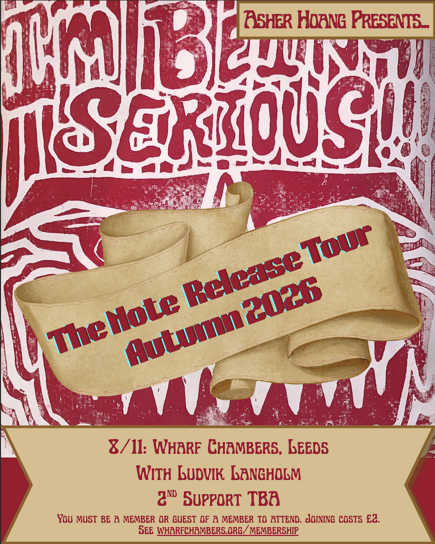 The Note Release Tour Autumn 2026: I'm Being Serious / Ludvik Langholm poster