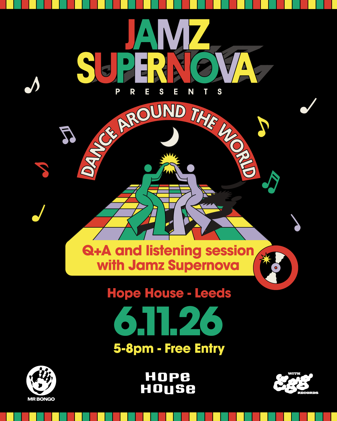 Dance Around the World: Jamz Supernova / Dean Fielding poster